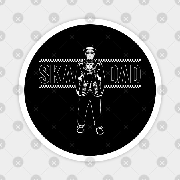 Ska Dad (with Rude Girl Daughter) Magnet by bryankremkau